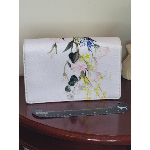 Ted Baker London Hania Elegant Bow Evening Clutch floral gold strap new - Picture 11 of 16